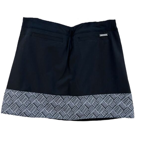 Adidas Skort Women's S Black White A-Line Mini Lined Stretch Pockets Activewear - Picture 9 of 13